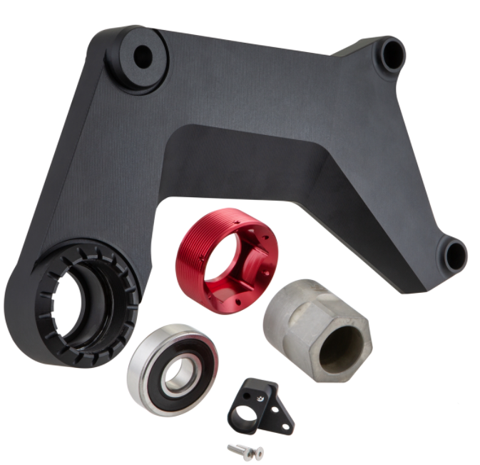 Bras oscillant pour pot d'échappement racing, arrière pour Vespa GTS/GTS Super/GTV 125-300ccm avec ABS, noir