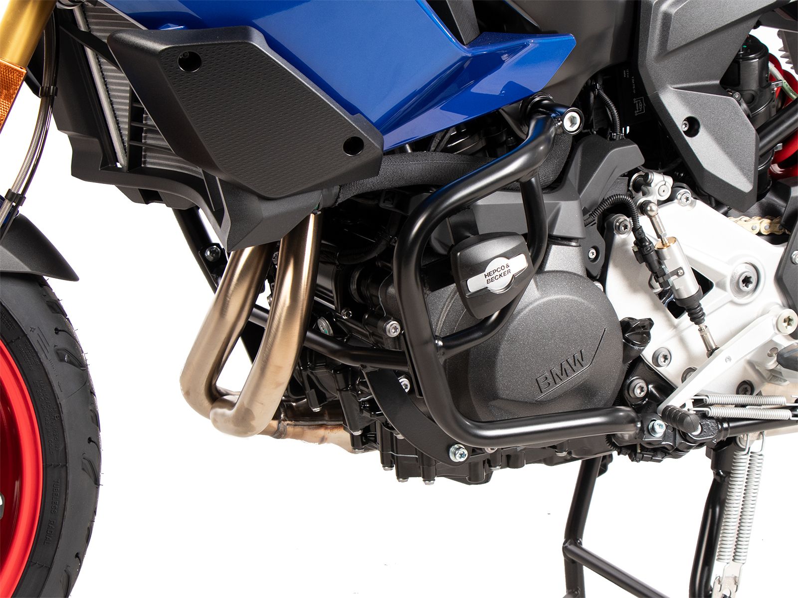 Arceau de protection moteur avec protectionpad noir pour BMW F 900 XR (25-) Hepco & Becker