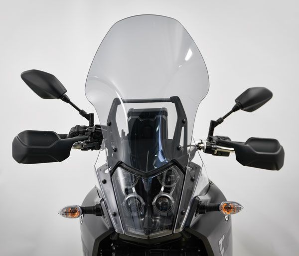 Pare-brise extra haut gris fumé pour Yamaha Ténéré 700 (19-24)