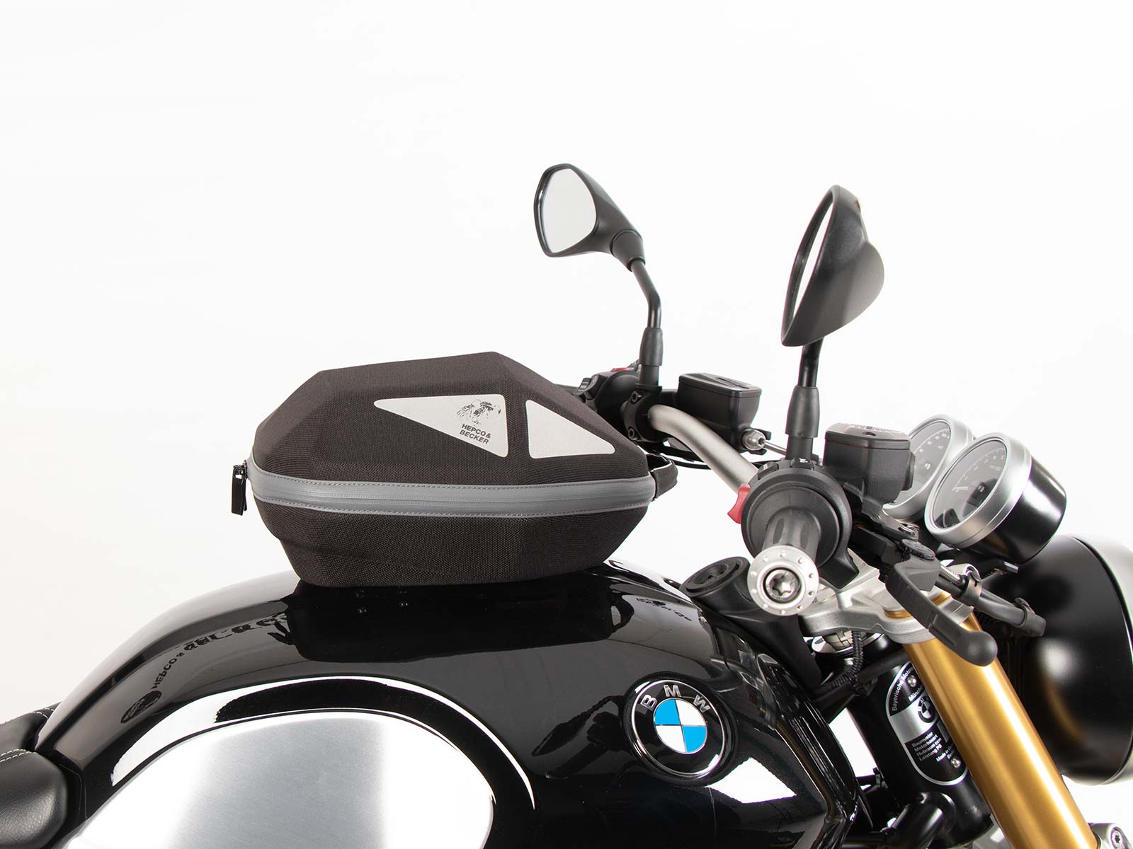 Anneau de réservoir Basic avec unité de fermeture de la sacoche de réservoir pour BMW R nineT Racer (17-20) Hepco & Becker