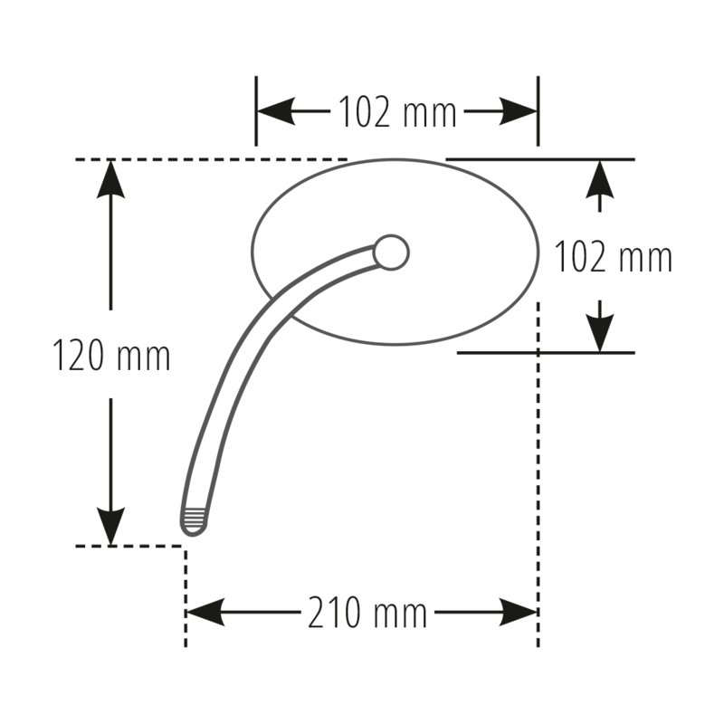 HIGHSIDER pro Rétroviseur Montana Chrome (1pc)