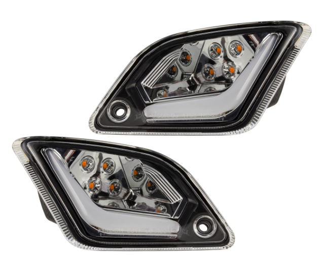 Kit clignotants avant & arrière pour Vespa GTS/GTS Super/GTV/GT 60/GT/GT L ('03-'13), clair