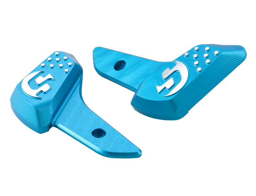 Repose-pieds droit et gauche pour Vespa Primavera /Sprint 50-150ccm 2T/4T AC, bleu mat