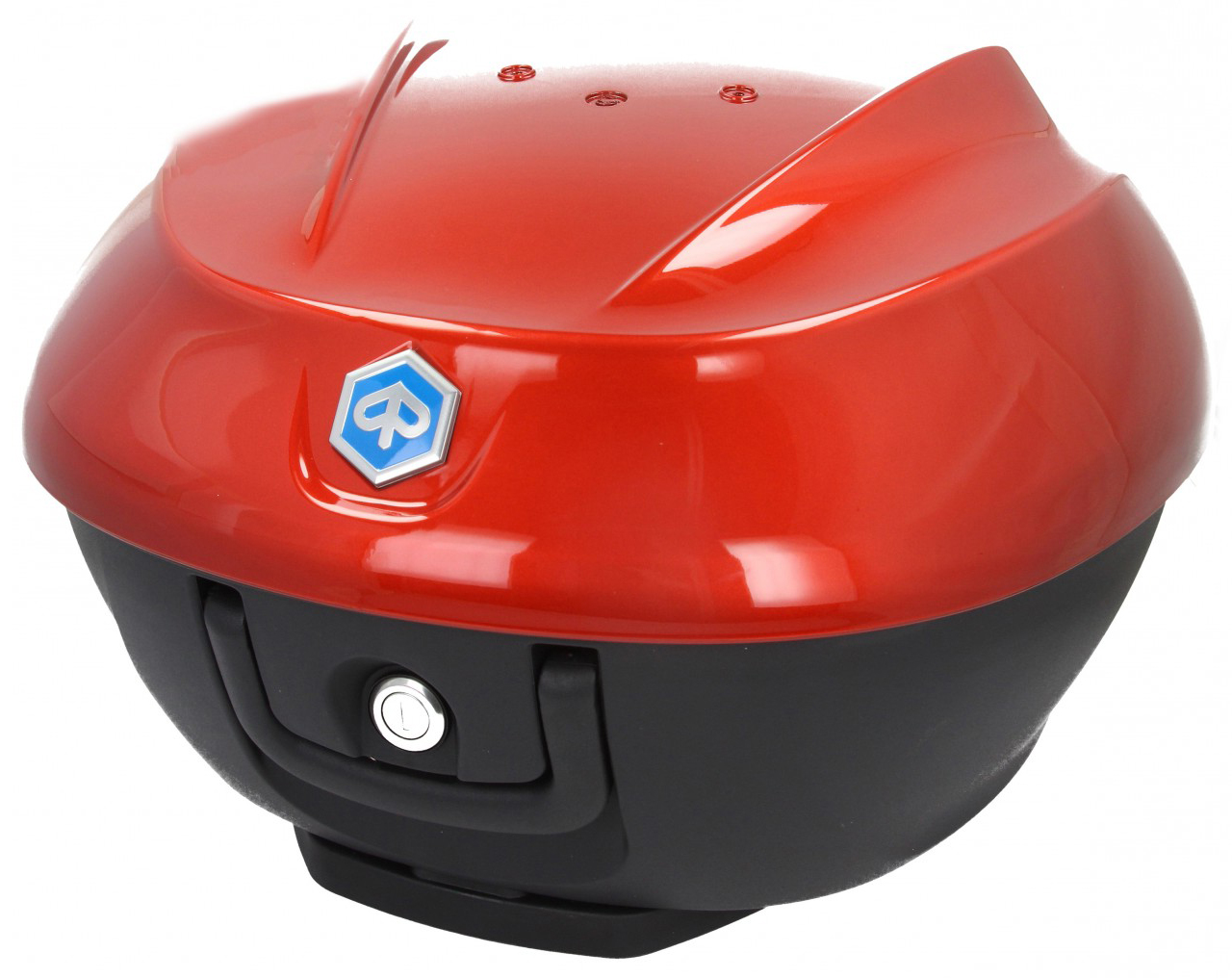 Kit Top Case 36 l. orange métallisé A12 original Piaggio pour Beverly HPE (plaque de maintien incluse)