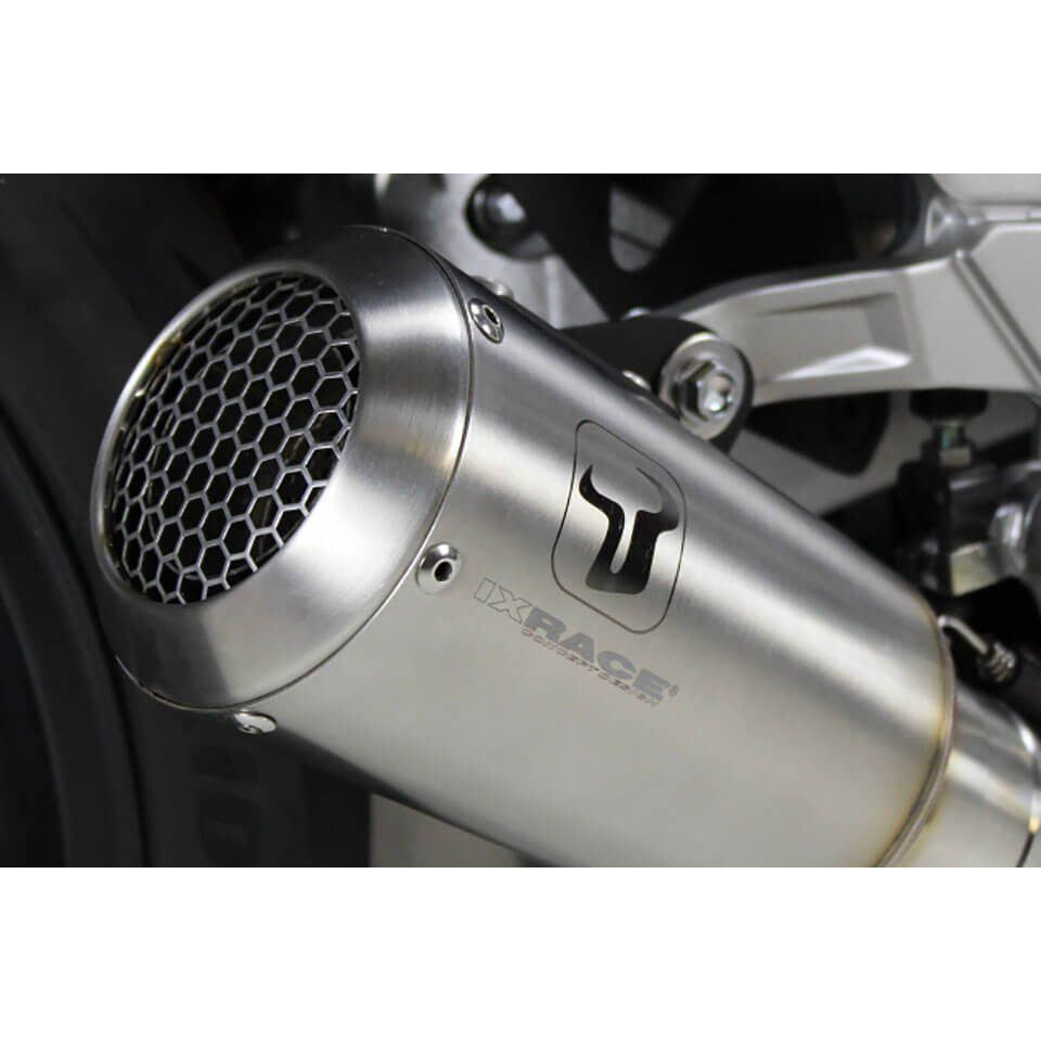 Silencieux d'échappement IXRACE MK2 KTM 390 Adventure, acier inoxydable, homologué E, Euro5