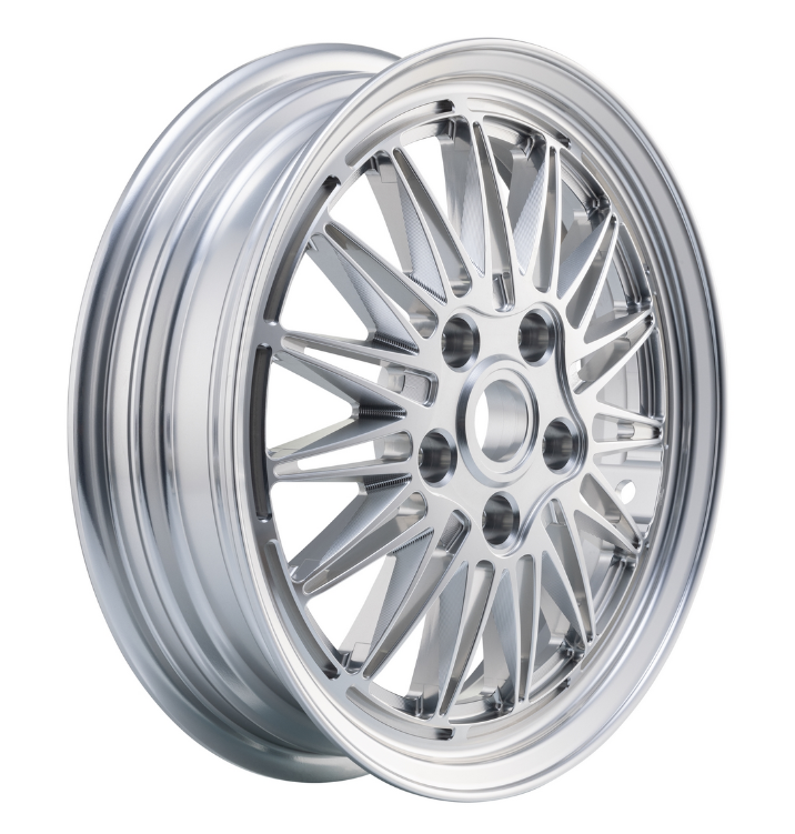 Jante Comb 3 avant/arrière 12" pour Vespa GTS/GTS Super/GTV/GT/946 125-300cc, argentée