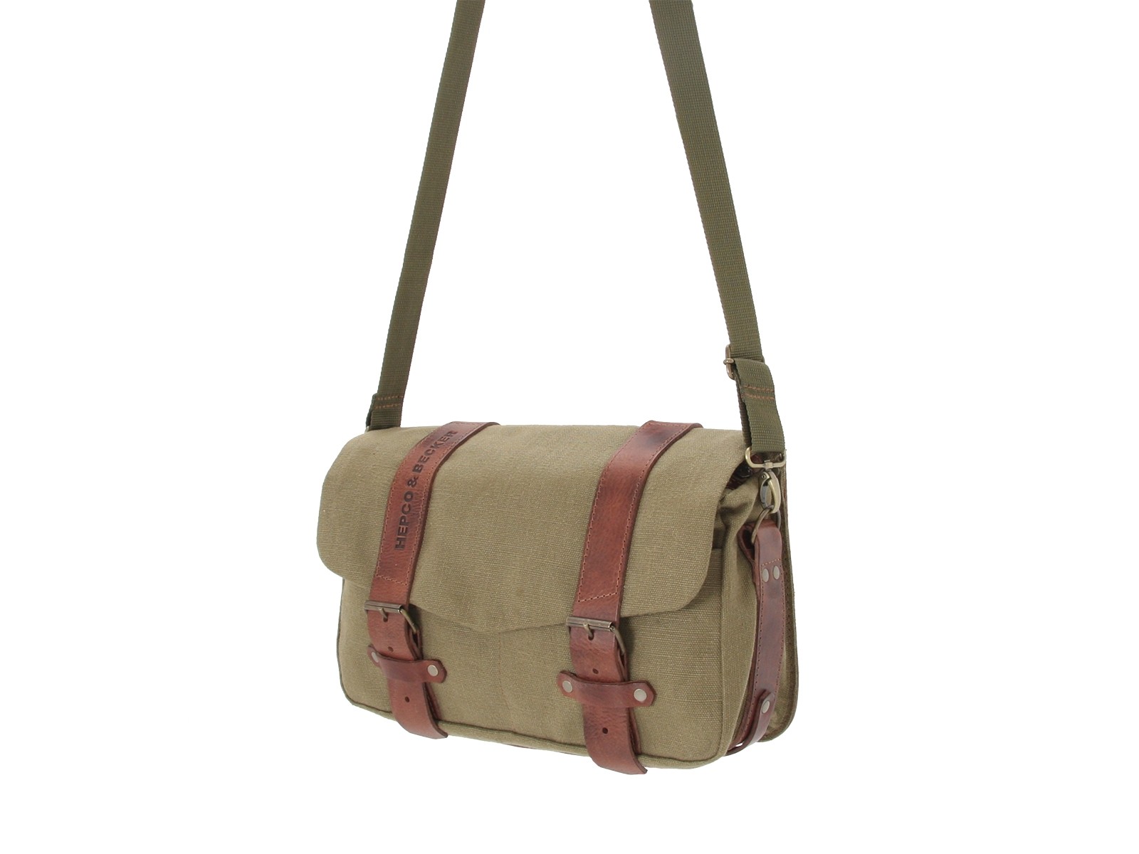 Sacoche de coursier LEGACY M verte pour les porteurs C-Bow Hepco & Becker