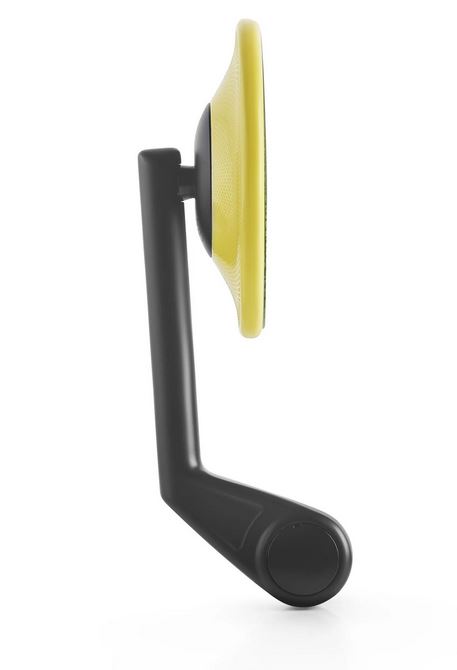 Rétroviseur d'extrémité de guidon RIZOMA E-POP gauche ou droit pour Vespa, noir/jaune