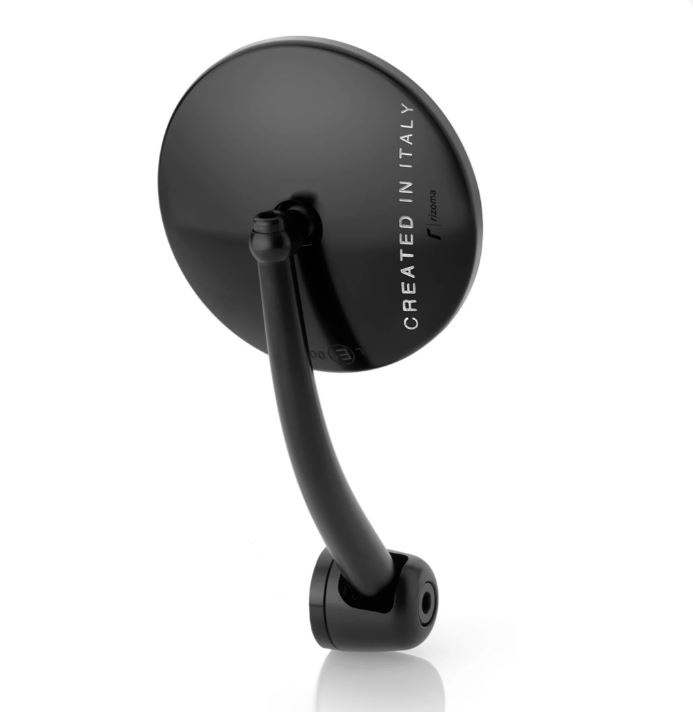 Rétroviseur d'extrémité de guidon RIZOMA "SPIRIT RS" pour Vespa GTS/GTS Super/GTV/GT, inscription argentée