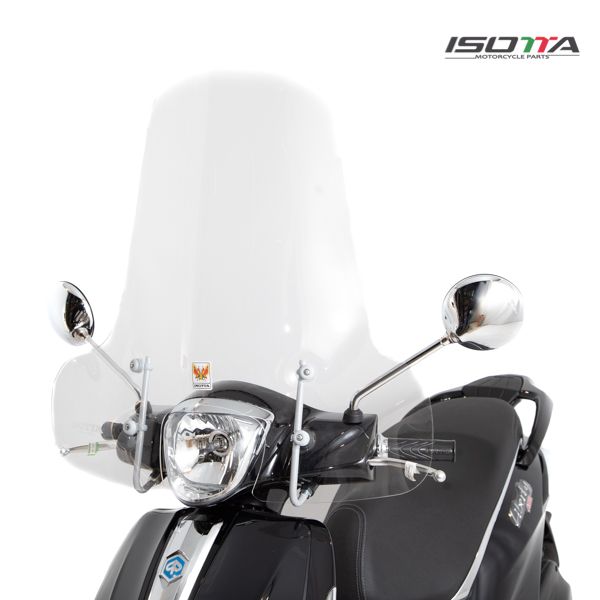 Pare-brise mi-haut transparent pour Piaggio Liberty (16-)