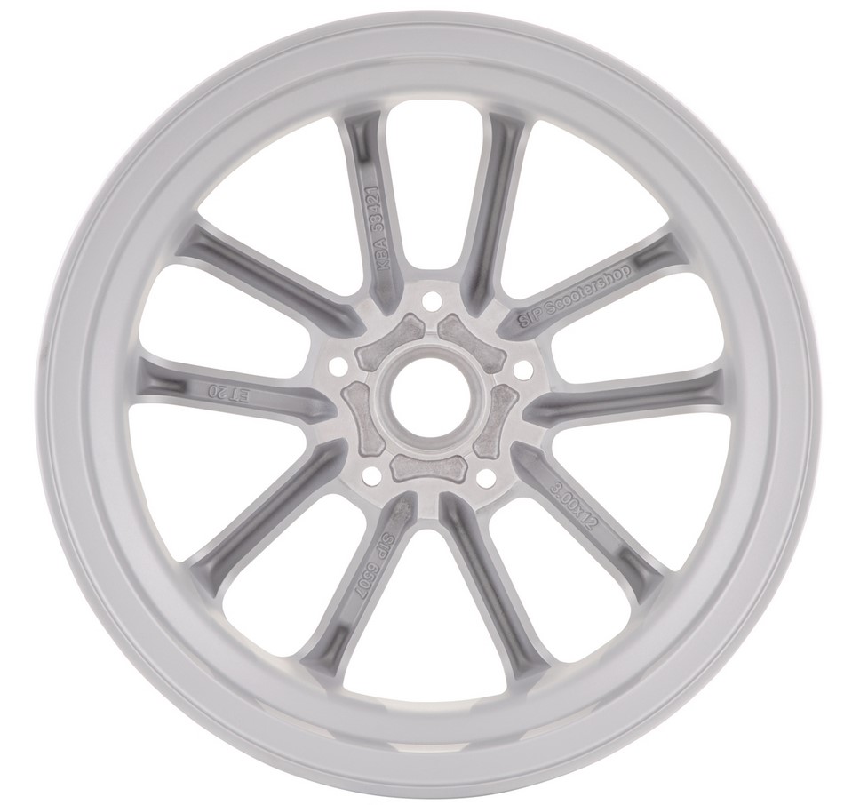 Jante avant/arrière 12" pour Vespa GTS/GTS Super/GTV/GT 60/GT/GT L 125-300ccm, argent