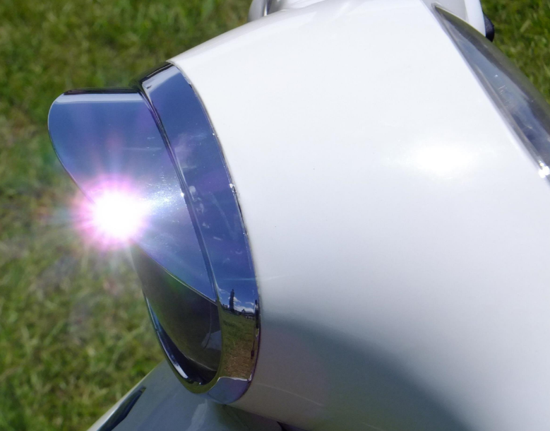 Anneau de lampe avec abat-jour pour Vespa ET2 /ET4 50-150ccm, chrome