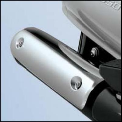 Pot d'échappement, chromé pour Suzuki Burgman AN650 BJ. 2007-2012/ Burgman AN650 BJ. 2005-2006/ Burgman AN