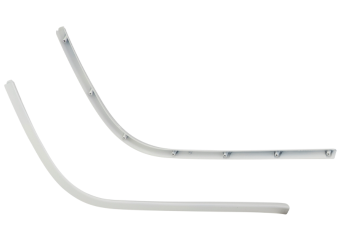 Tube mono fente marchepied blanc pour Vespa Primavera/Sprint 50-150ccm