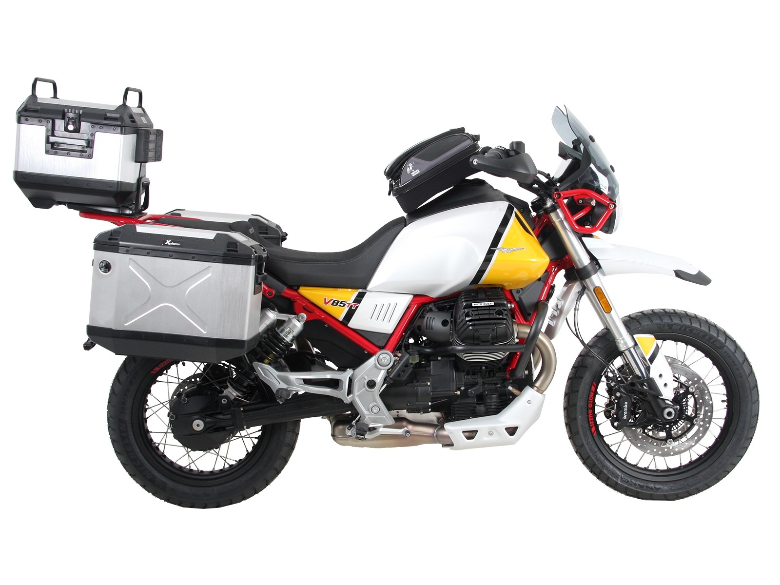 Easyrack Support de topcase noir pour V85 TT (année 19-) Hepco & Becker