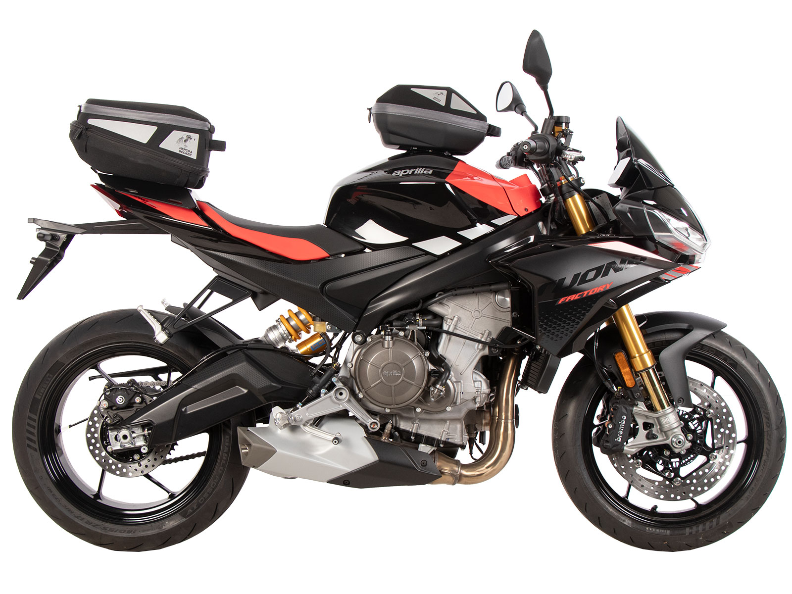 Anneau de réservoir Basic avec unité de fermeture de la sacoche de réservoir pour Aprilia Tuono 660 Factory (22-)