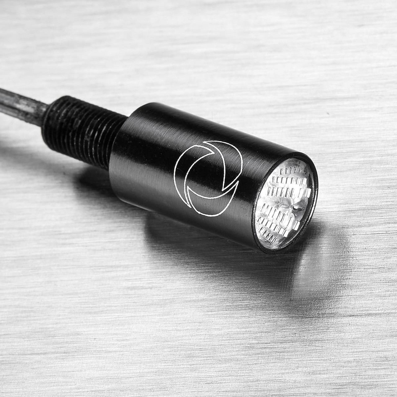 Clignotants Kellermann, feux arrière et stop, Atto DF Integral, alu, LED, HL/HR 12 V, noir brillant