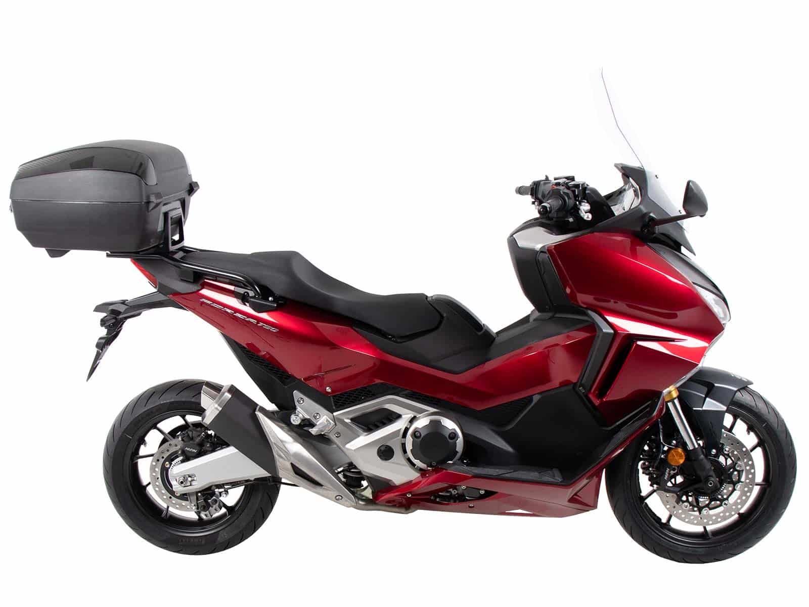 Support de topcase Alurack noir pour Honda NSS 750 Forza (21-) Hepco & Becker