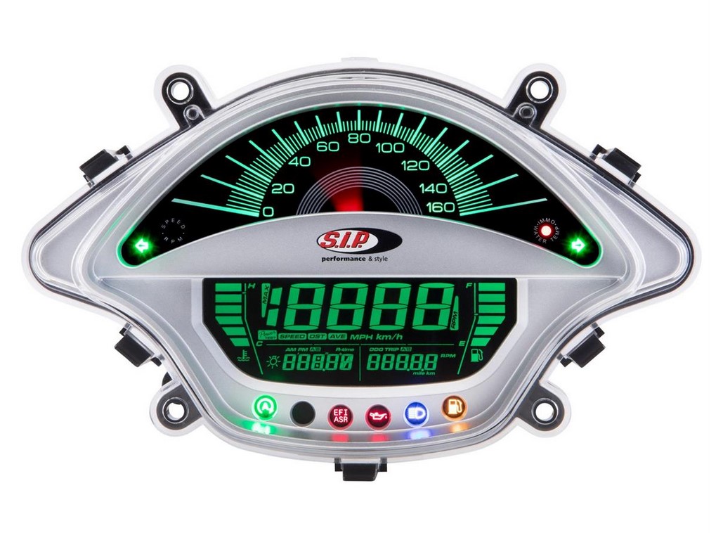 Compte-tours/tachymètre pour Vespa GTS/GTS Super 300ccm FL ('14-), argenté