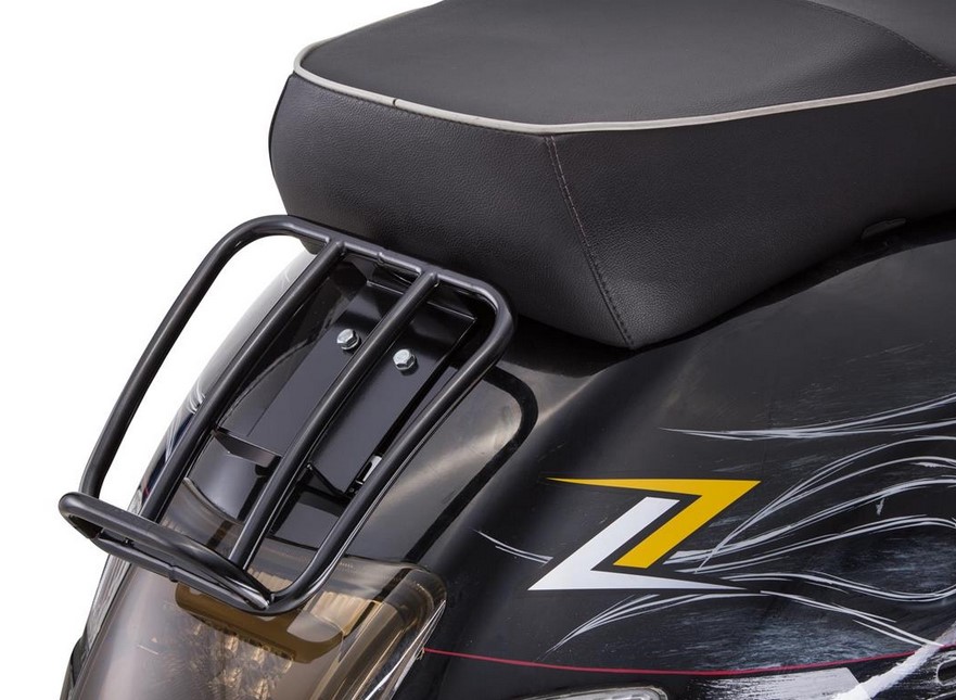 Porte-bagages arrière 70's pour Vespa GTS/GTV/GT 125-300ccm 4T LC, noir