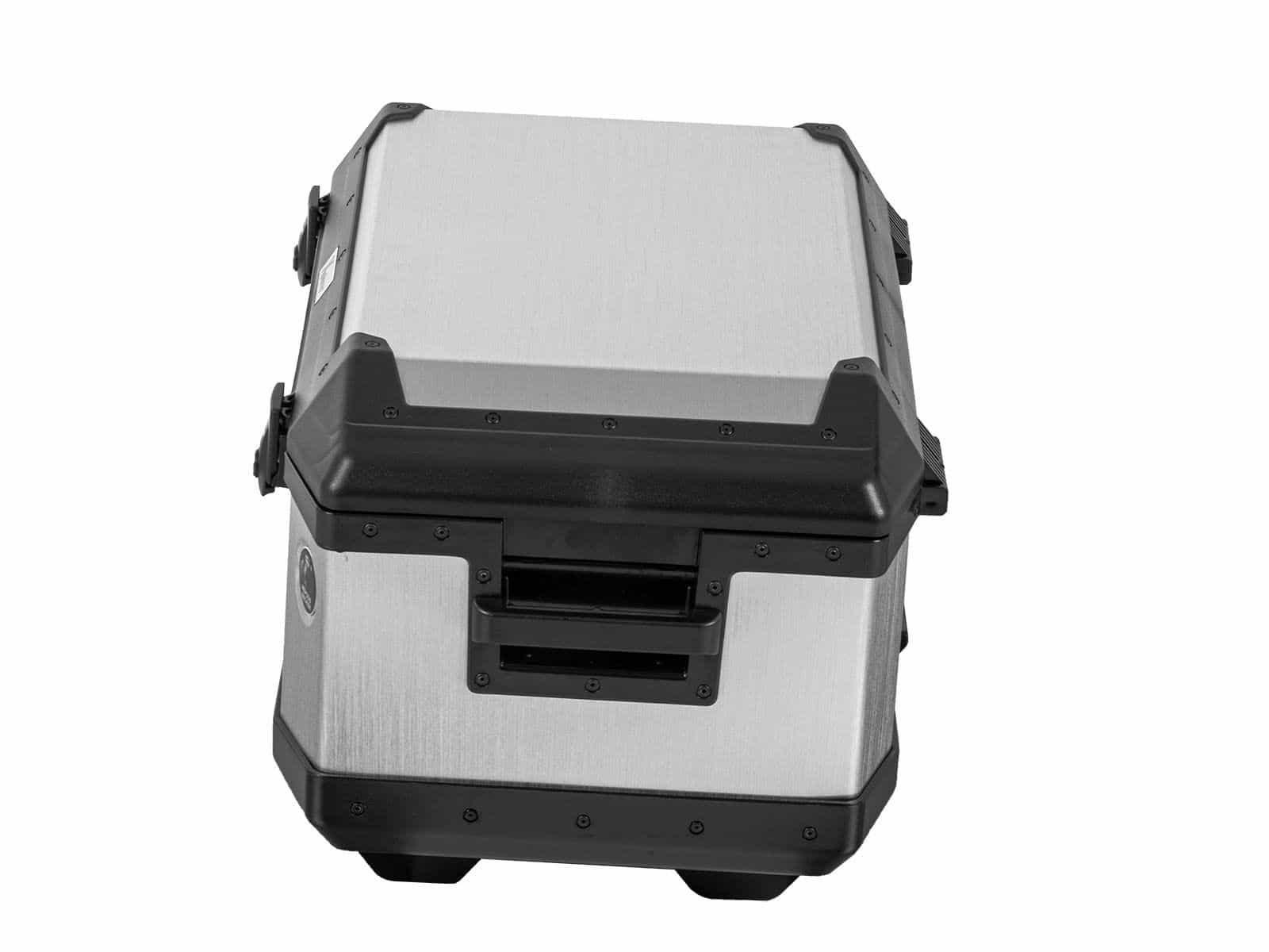 Topcase en aluminium Xplorer 60 litres aluminium argenté Hepco & Becker