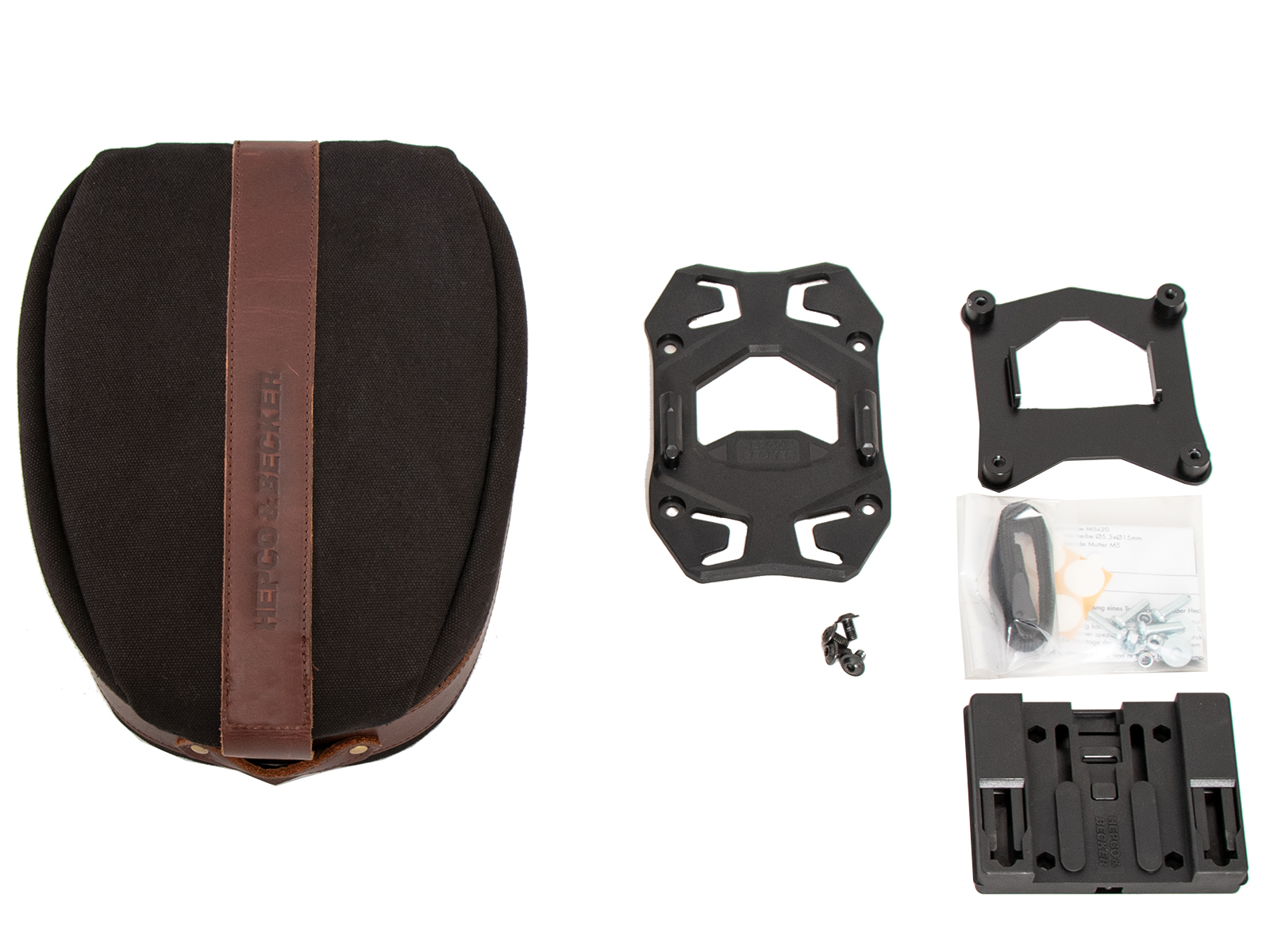 Legacy kit de sacoches arrière noir à fixer sur les Soloracks Hepco & Becker Hepco & Becker