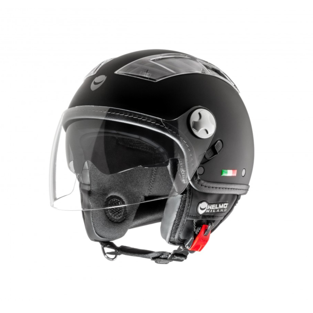 Helmo Milano Demi Jet, turbine, noir mat