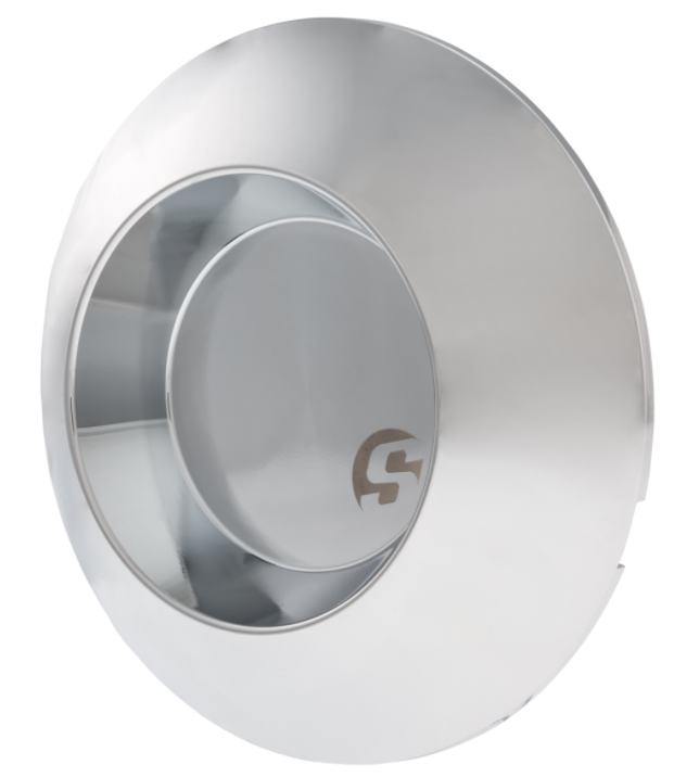 Cache couvercle vario pour Vespa, argent mat