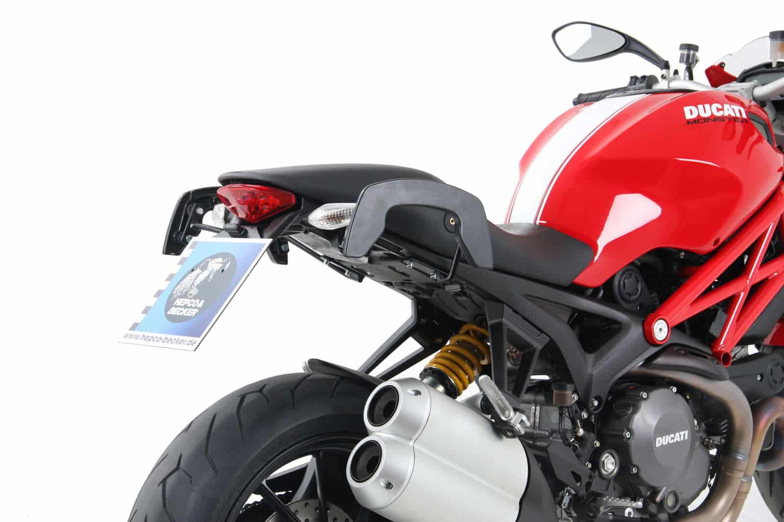 Support latéral C-Bow noir pour Ducati Monster 1100 Evo (11-13) Hepco & Becker