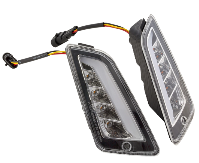 Kit clignotants avant & arrière pour Vespa GTS/GTS Super/GTV 125-300ccm ('14-), clair