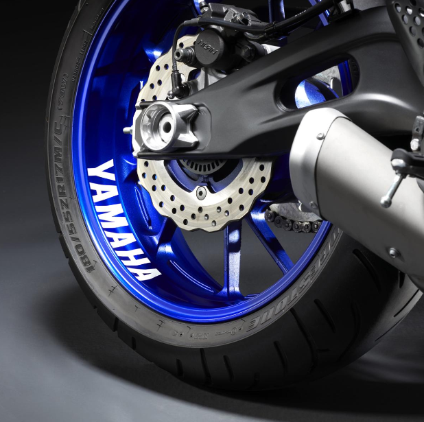 Autocollant réfléchissant pour jante arrière original Yamaha
