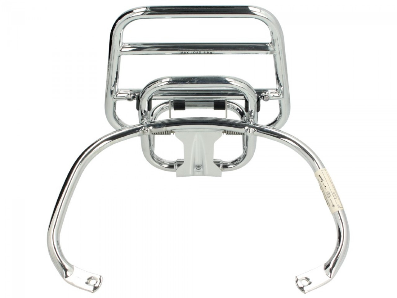 Original support rabattable chromé pour topcase Vespa LX / LXV
