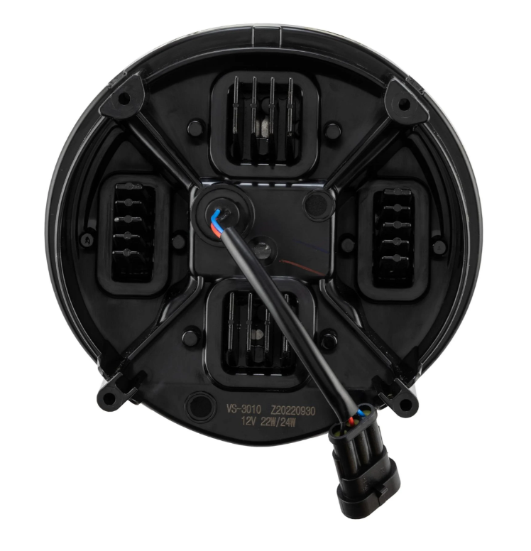 Phare ZELIONI Black Edition LED pour Vespa GTS/GTS Super HPE 125-300 (19-22), noir