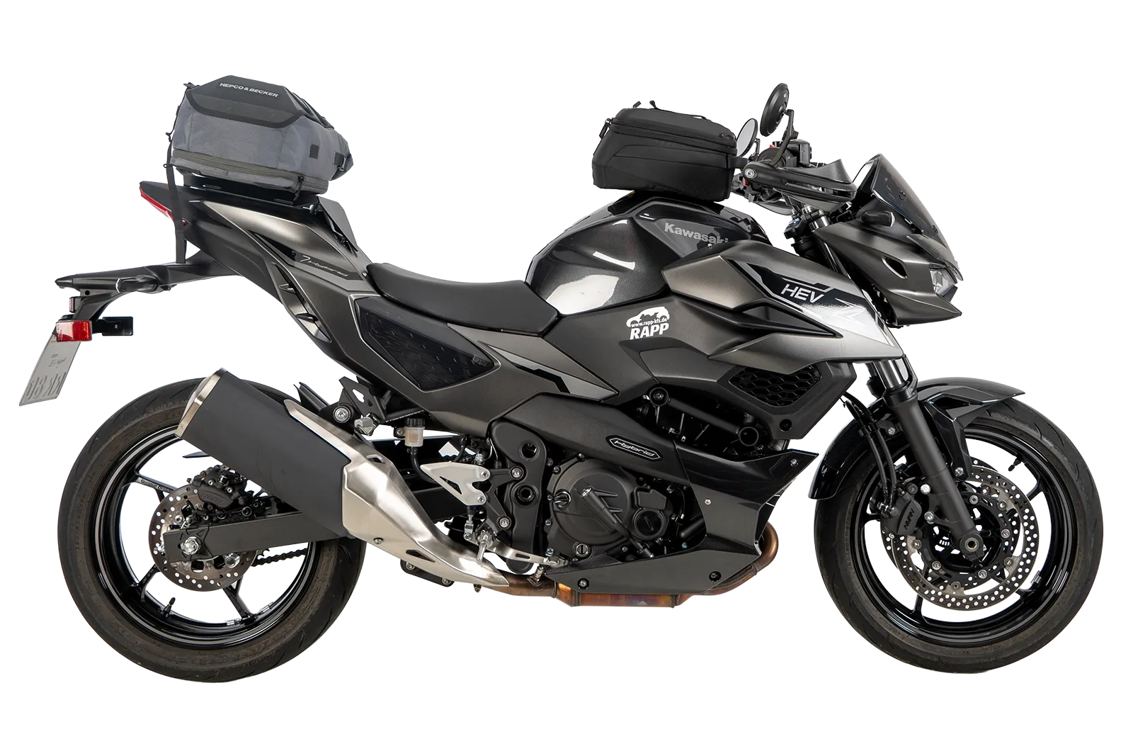 Sportrack noir pour Kawasaki Z 7 Hybrid (24-) Hepco & Becker