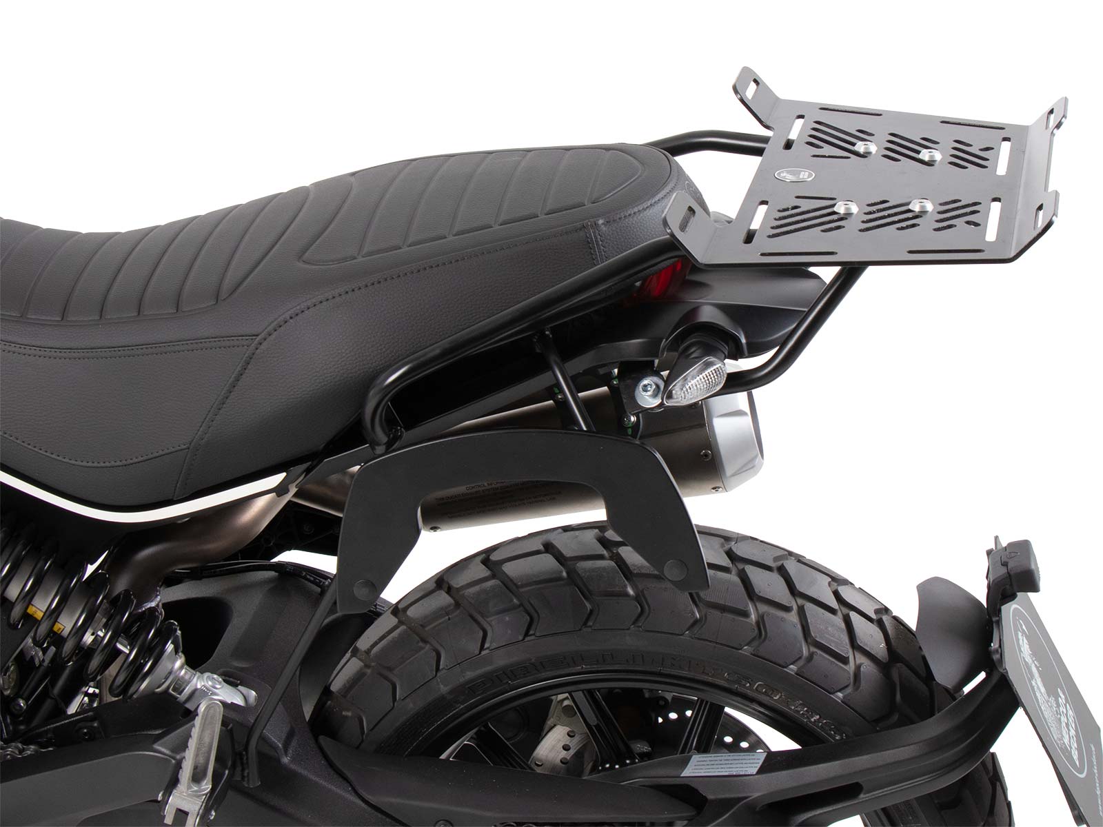 Elargisseur de porte-bagages noir pour Ducati Scrambler 1100 Dark Pro /Pro /Sport Pro (21-24)