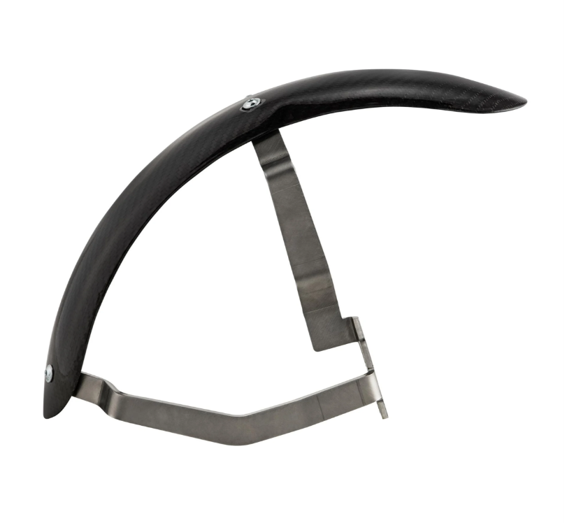 Aile 2.0 Garelli Race EVO II pour Vespa PX 80-200ccm, carbone clair, support inox