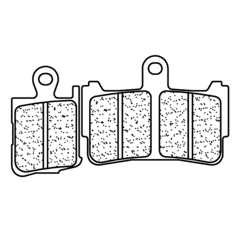 CL Brakes Street plaquettes de frein en métal fritté - 1216XBK5