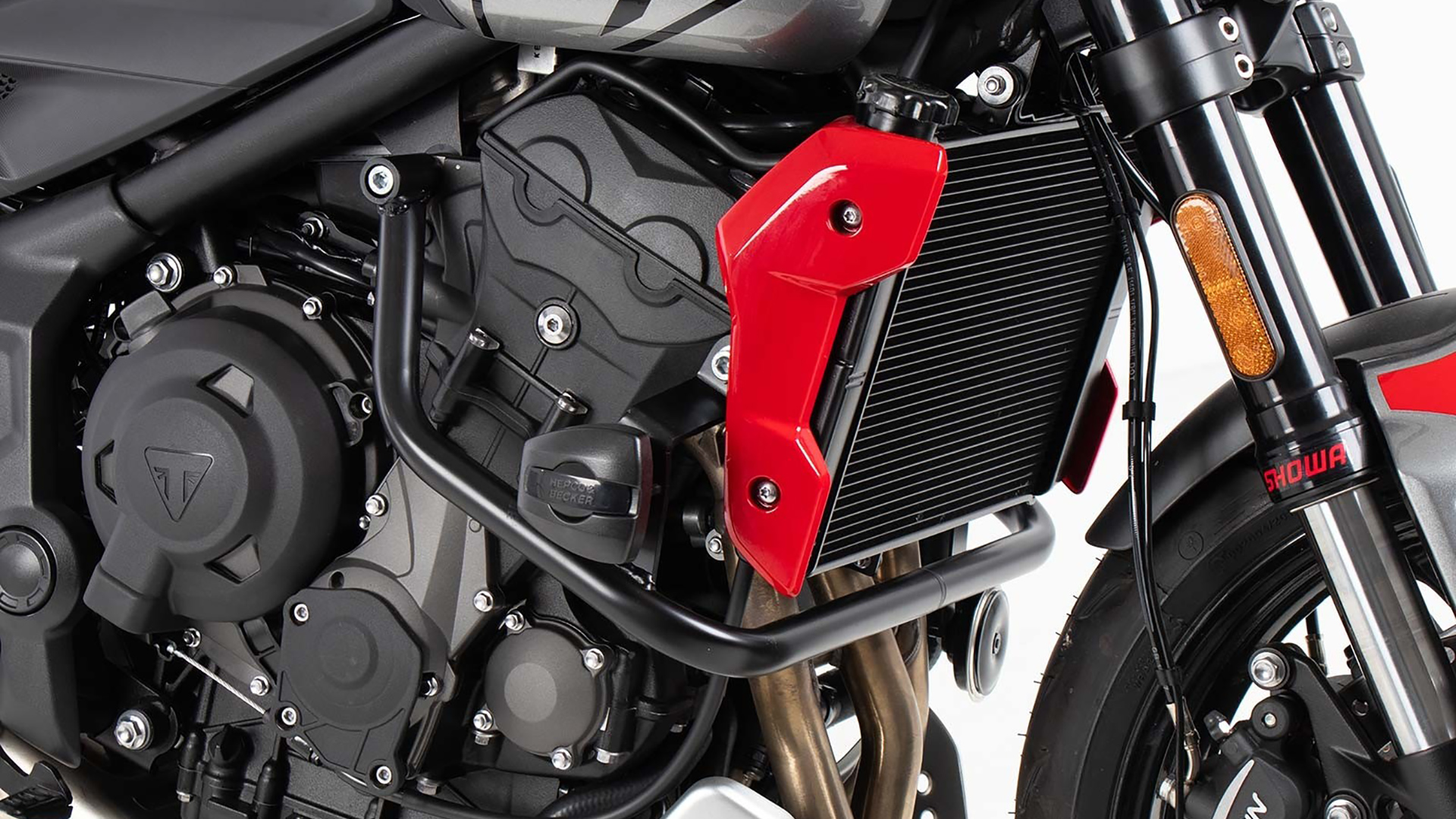 Arceau de protection moteur avec protectionpad pour Triumph Trident 660 (21-) Hepco & Becker
