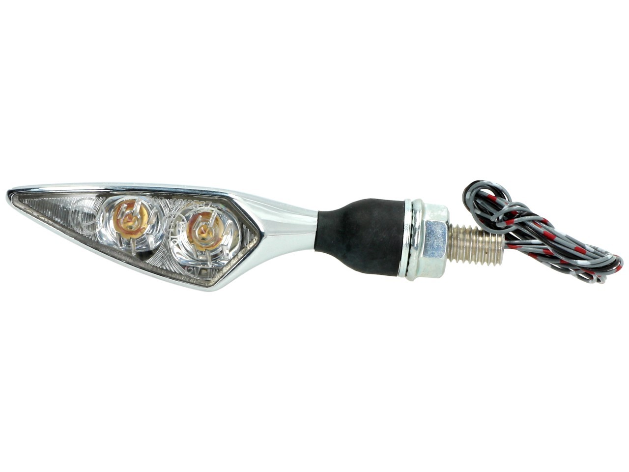 Kellermann Clignotant, feu arrière et feu stop, Rhombus DF, acier, LED, HL, 12 V, chrome brillant, M8x20