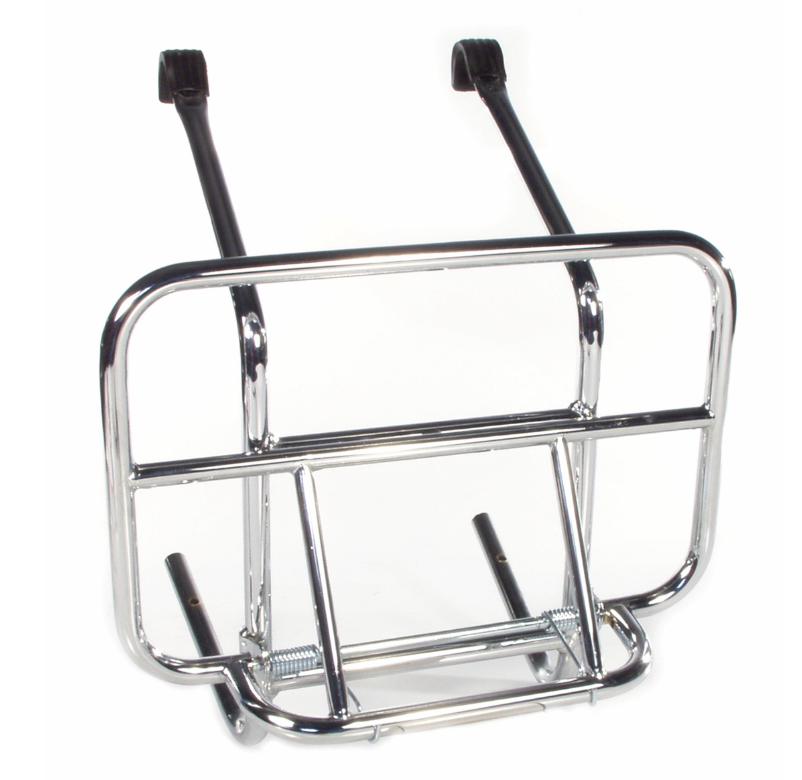 Porte-bagages avant pour Vespa PX 80-200ccm, pliable, chrome