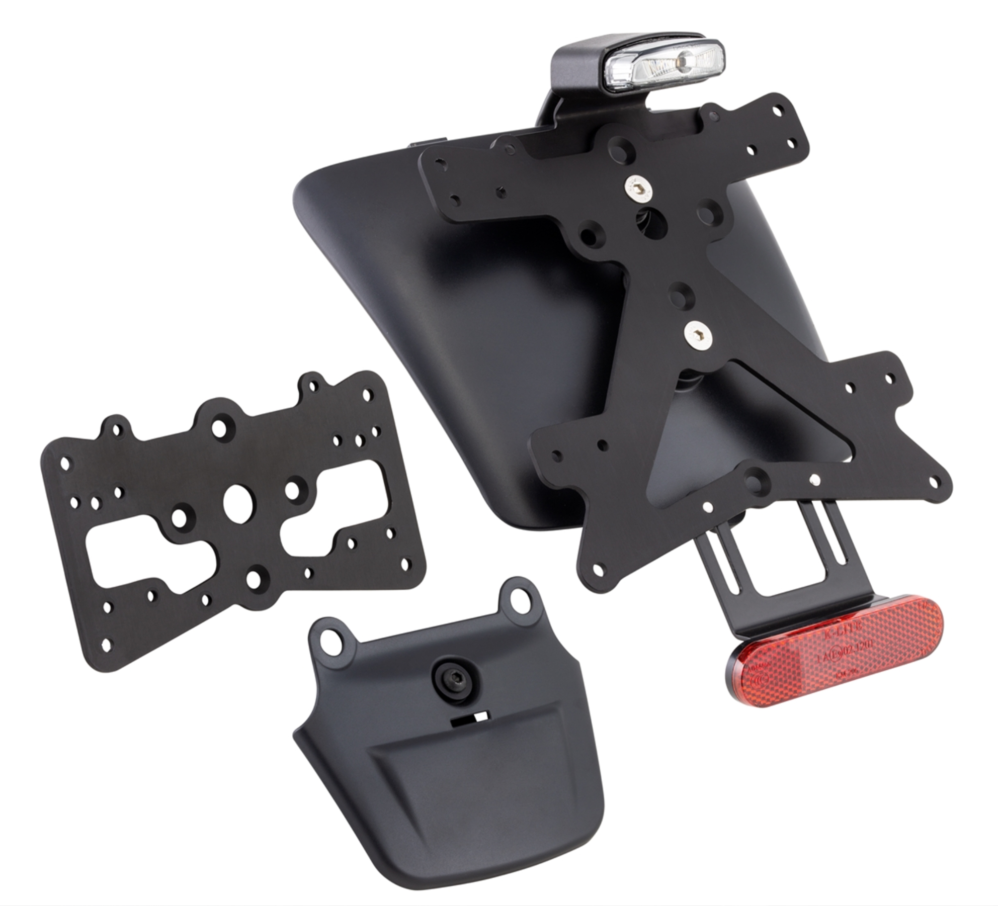 Support de plaque d'immatriculation feu arrière RIZOMA pour Vespa GTS/GTS Super/GTV/GT 60/GT L 125-300ccm 4T LC