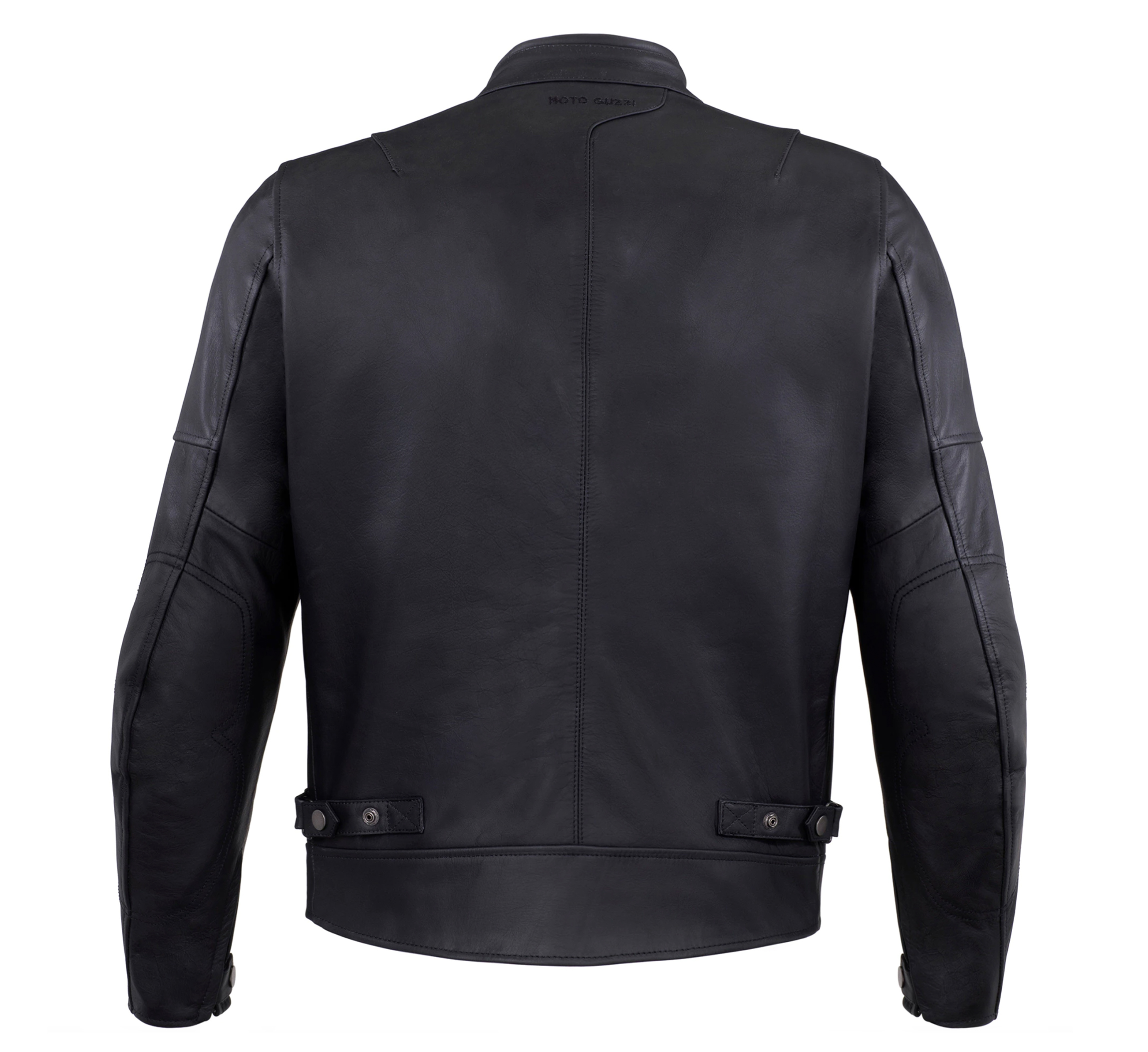 Veste en cuir Moto Guzzi - Marron foncé