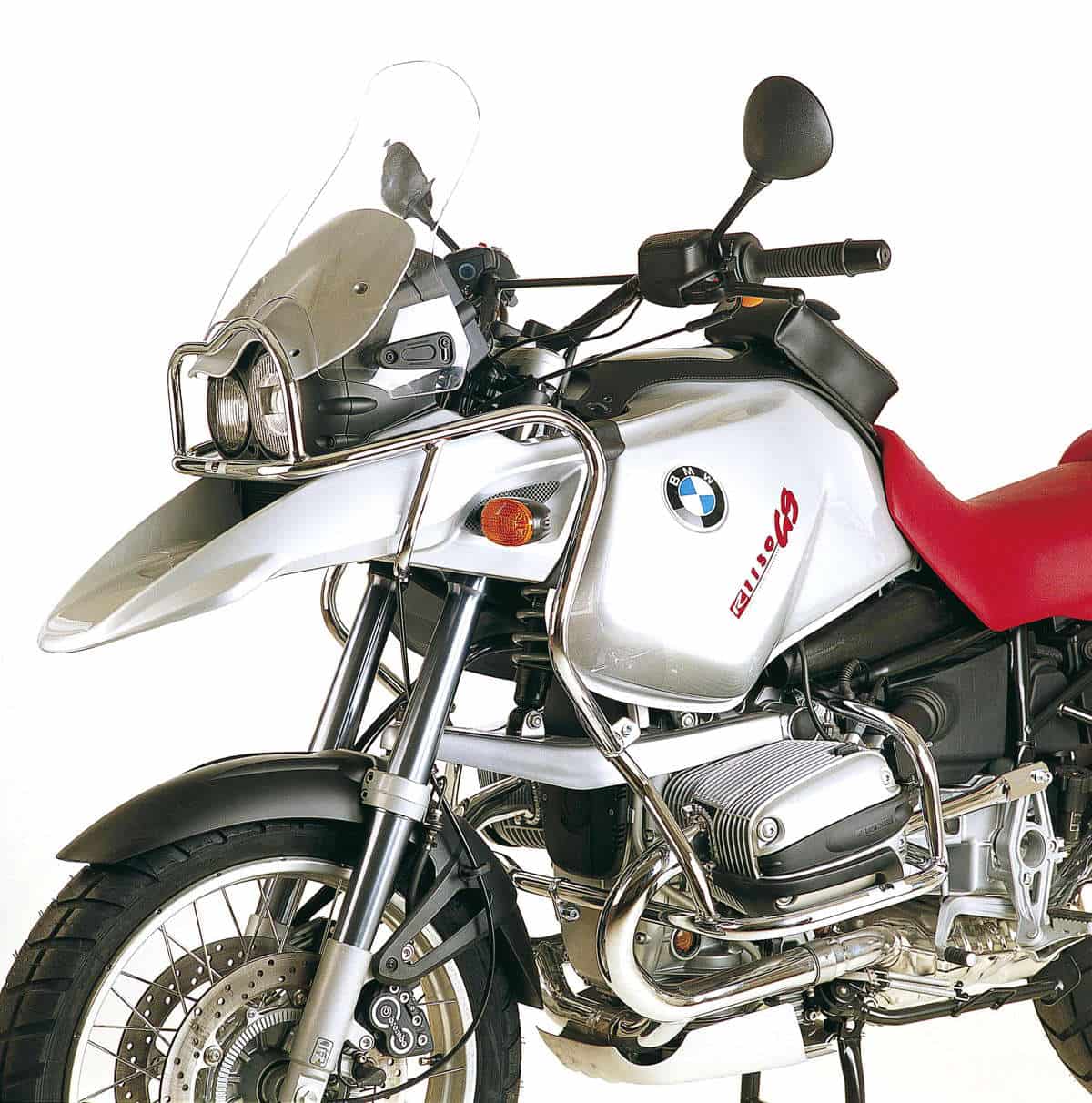 Arceau de protection du réservoir chromé pour combinaison avec l'arceau de protection du moteur pour BMW R 1150 GS (00-04)