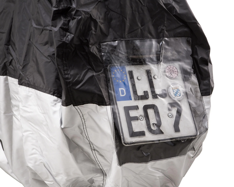 Garage pliable Outdoor "Scooter", taille M-L, noir/argenté