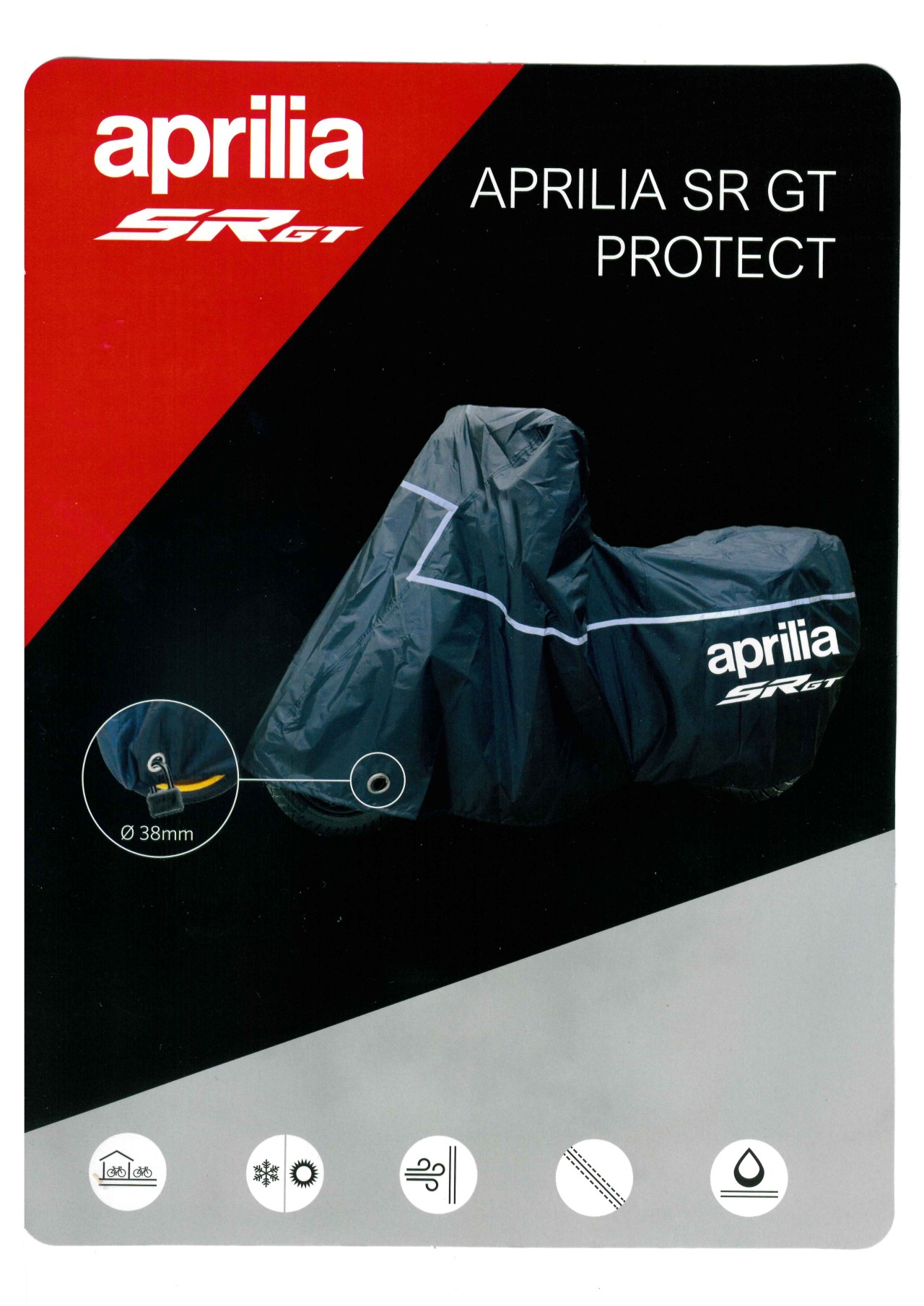 Garage extérieur pliable pour Aprilia SR GT 125 / 200