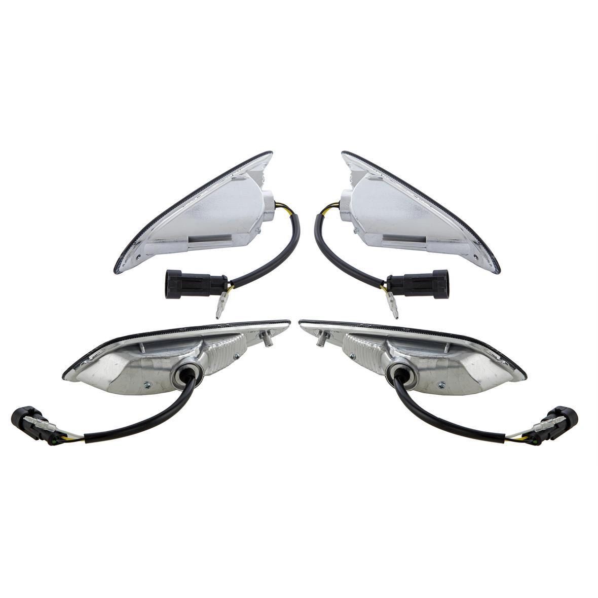 Jeu de clignotants LED teintés pour Vespa Primavera/Sprint 50ccm 2T/4T