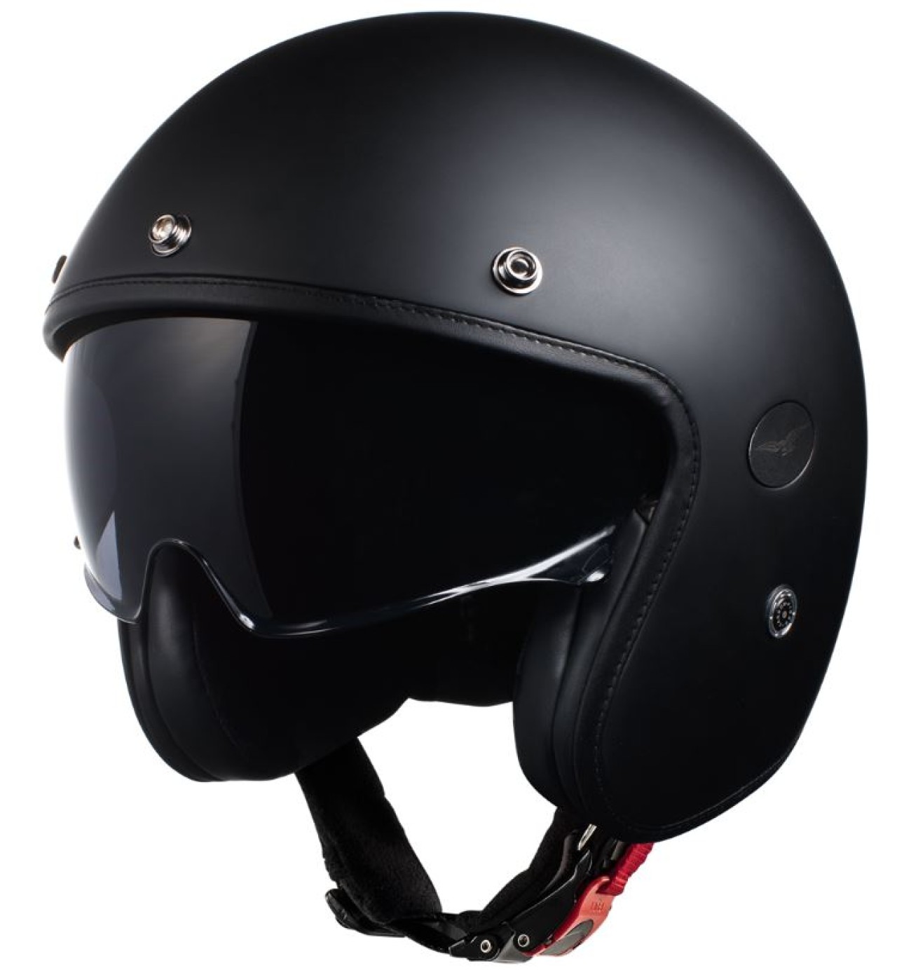 Moto Guzzi casque jet Carbon noir