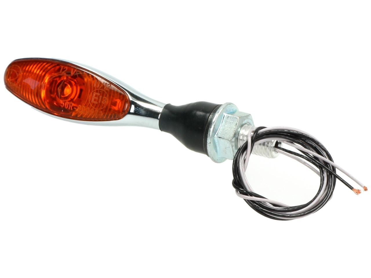 Clignotant Kellermann, Micro 1000 LED, acier, LED, V/H, G/D, 12 V, chrome brillant, M8x20