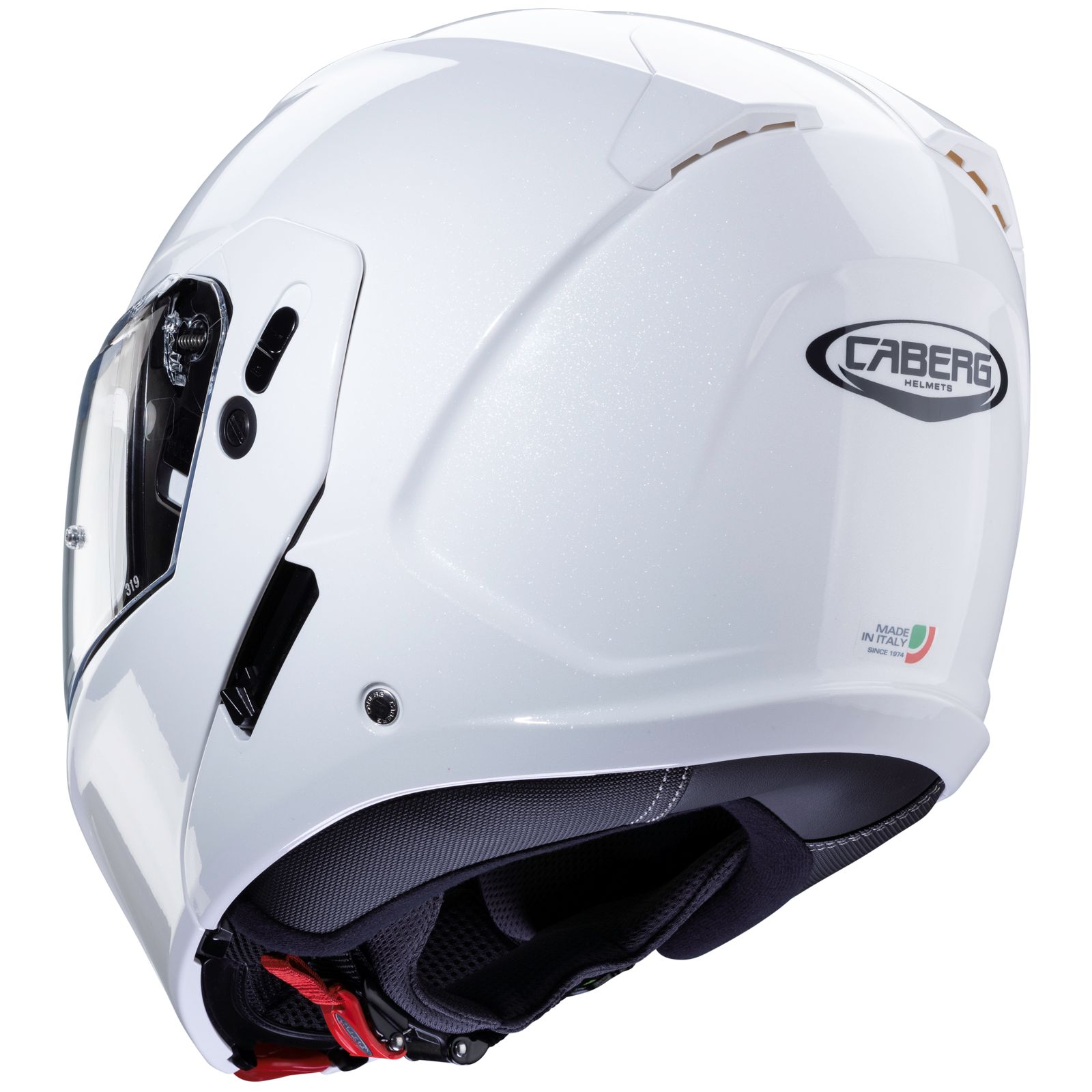 Caberg casque Horus, blanc métallisé