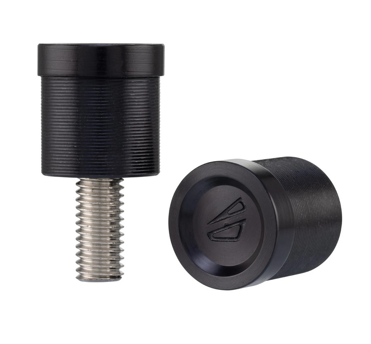 Cache trou rétroviseur gauche & droit FABRICA pour Vespa, noir anodisé